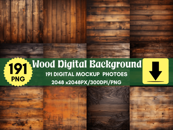 191 Wood Rustic Digital Background: A Design Essential