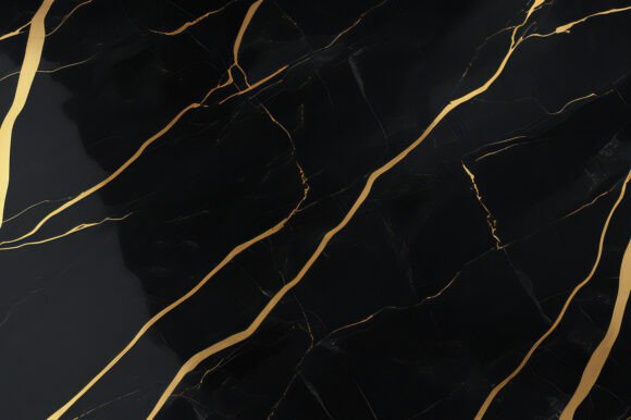A Black Marble with Gold Lines: A Versatile Design Element for Modern Creatives