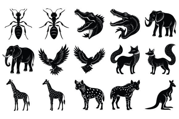 Animals Silhouette Vector -Vol 1: A Design Essential