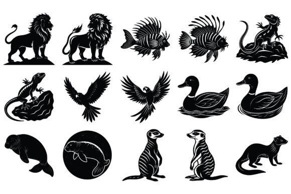 Animals Silhouette Vector -Vol 8: Creative Possibilities in EPS Format