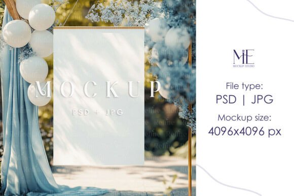 Baby Shower Welcome Sign Mockup: A Creative Tool for Showcasing Your Designs