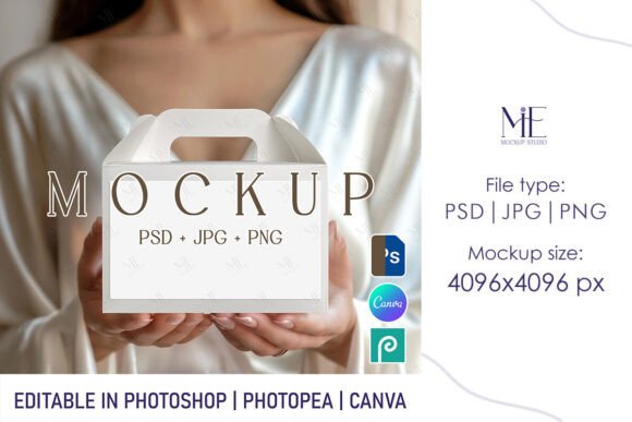 Boho Wedding Gable Box Mockup PSD Canva: A Designer’s Essential Tool for Realistic Presentations