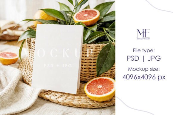 Folded Wedding Program Card Mockup PSD: A Practical Tool for Designers