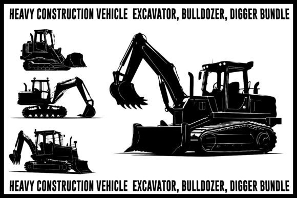 Heavy Construction Vehicle Silhouette