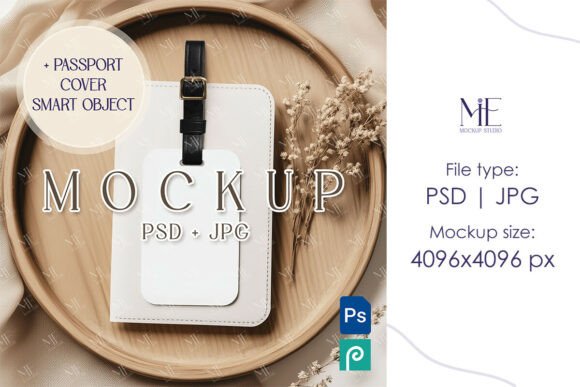 How to Use Luggage Tag Passport Cover Mockup PSD for Creative Projects