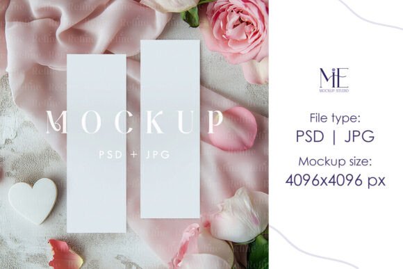 Photo Strip Mockup 2x6 Wedding Bookmark: A Creative Must-Have