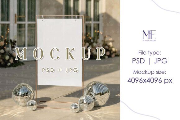 Welcome Sign Mockup and Seating Chart PSD: Tools for Professional Presentation